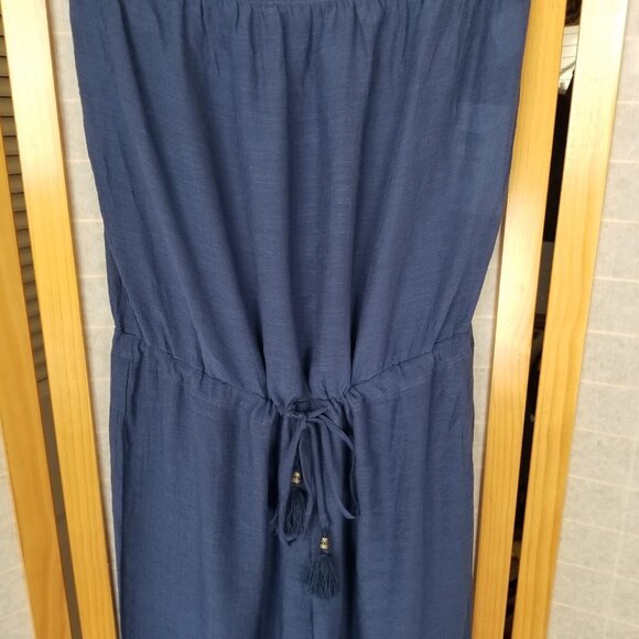 BECCA Navy Blue Strapless Jumpsuit - Picture 9 of 14